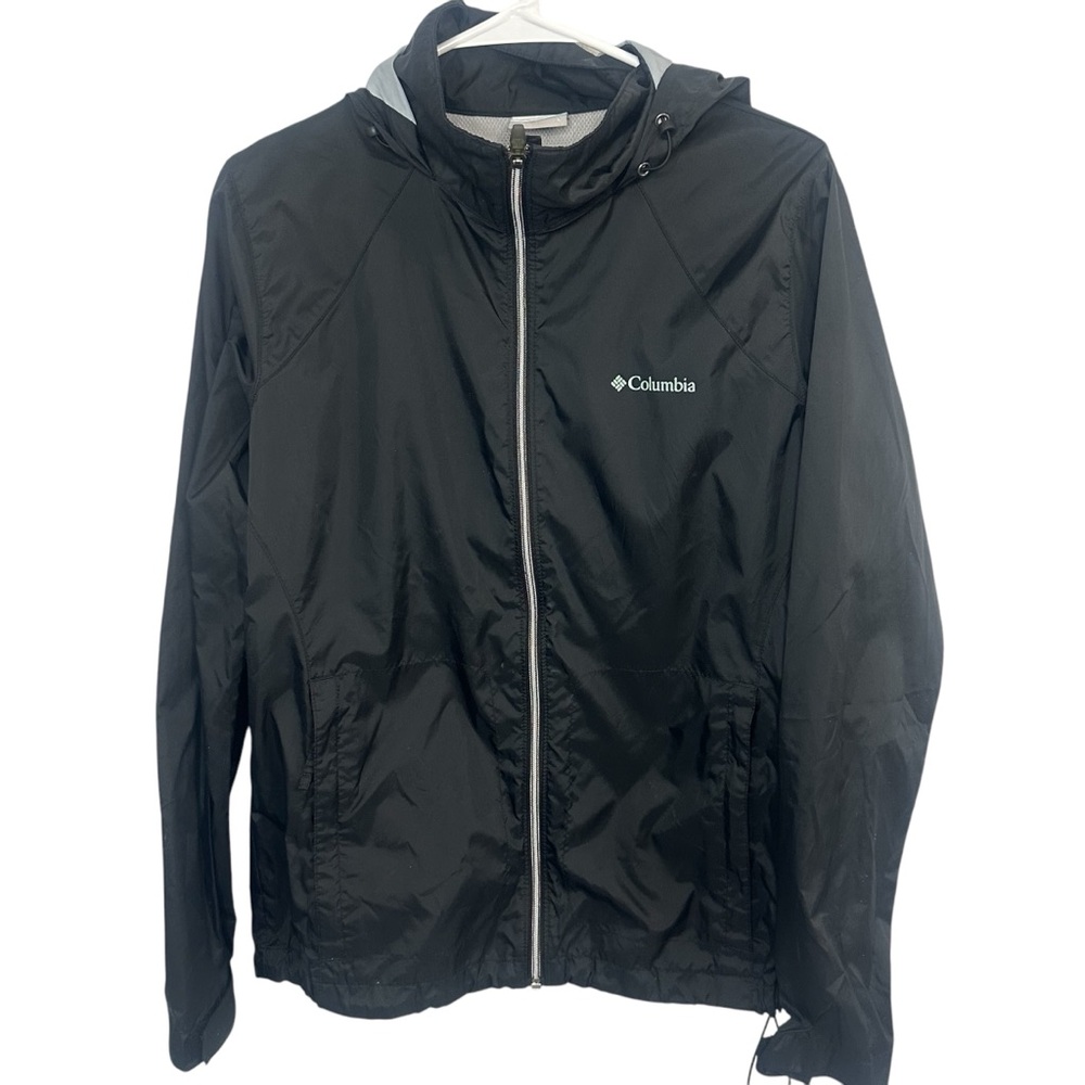 Columbia Women’s LARGE Switchback Black Jacket Outdoorrs Hiking Camping CUTE!